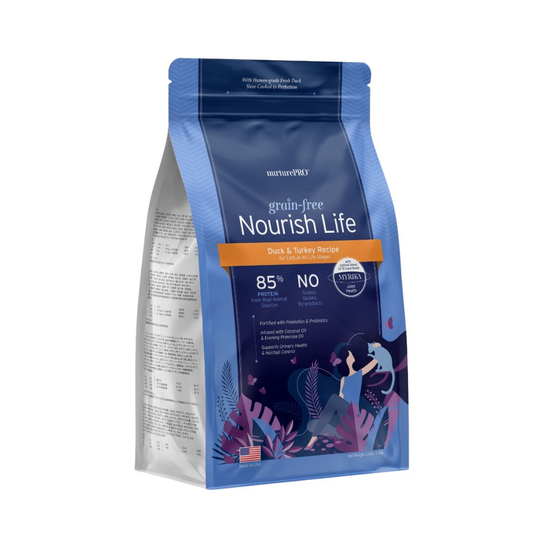 Nurture Pro Cat Nourish Life Grain-Free Duck & Turkey All Life Stages Dry Cat Food image 3