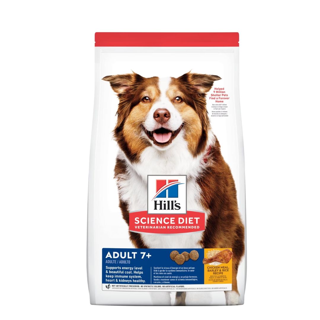 Hill's Science Diet Canine Adult 7+ Chicken Meal, Barley & Rice Recipe Dry Dog Food image 3