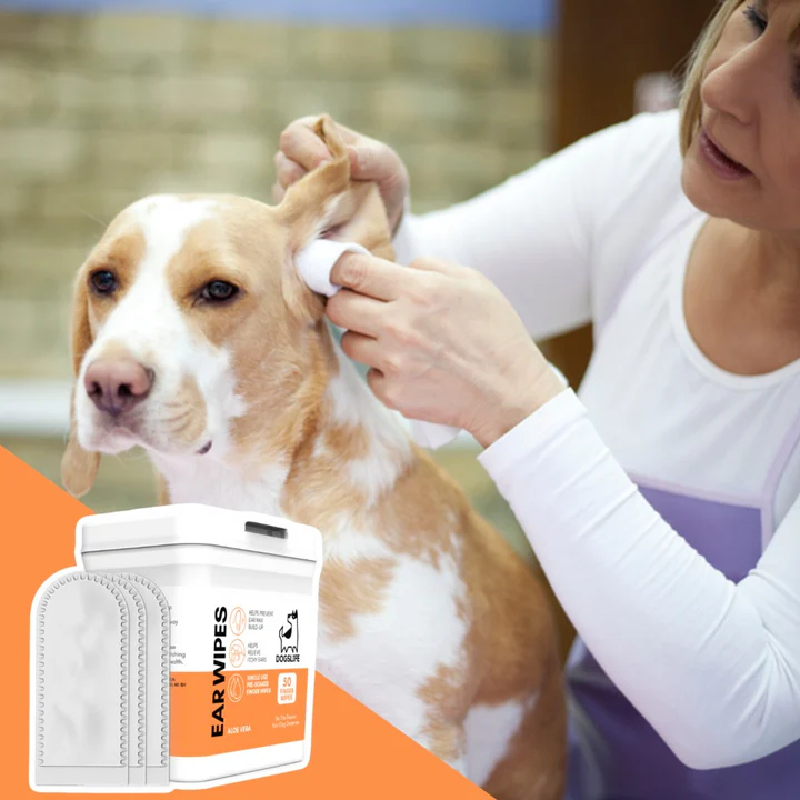 (Ex:p: Nov'24) Dogslife Ear Cleaning Wipes 50 Finger Wipes image 6