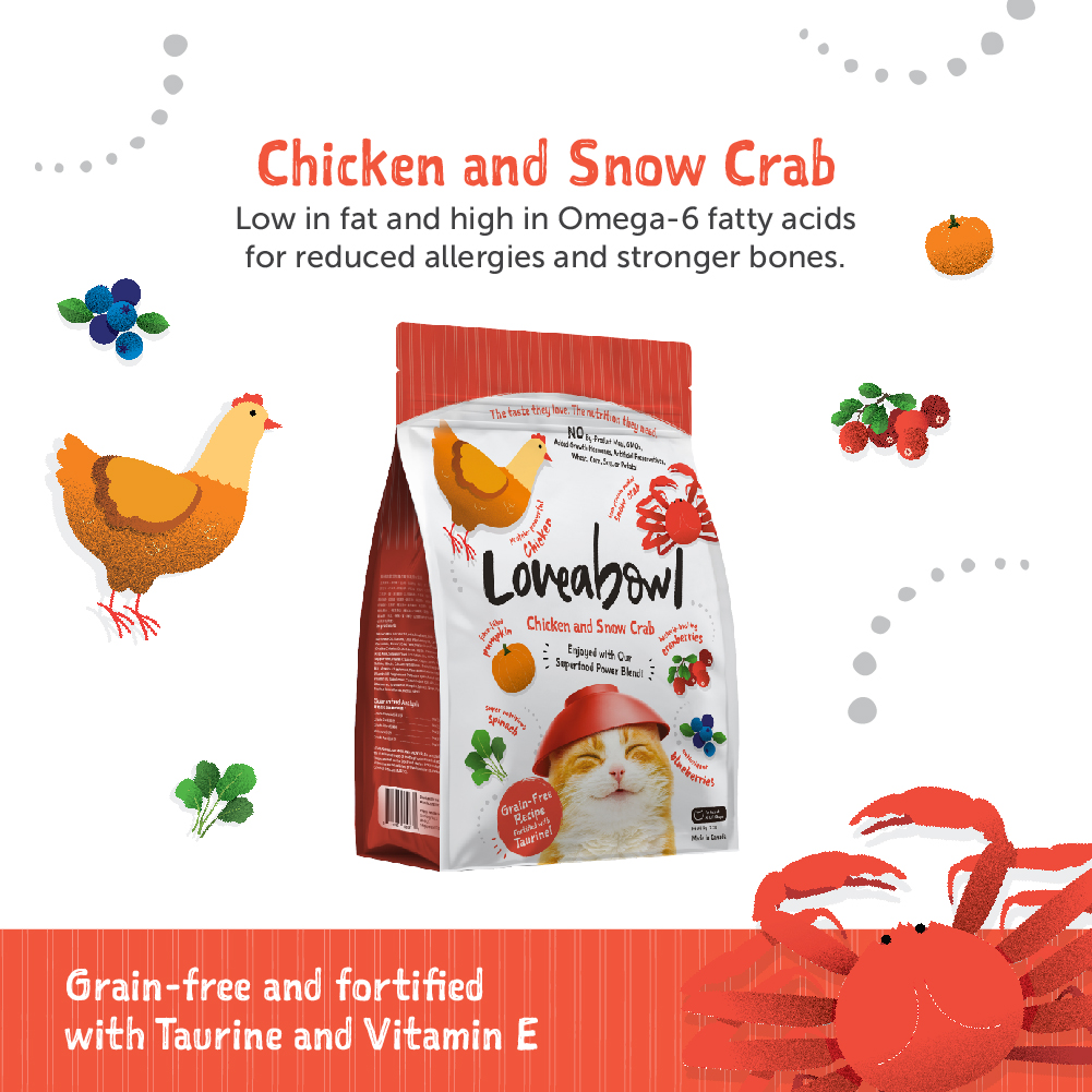 Loveabowl Cat 9.07kg Grain Free Chicken & Snow Crab Dry Cat Food (EXP: 22 Nov 2026) image 9