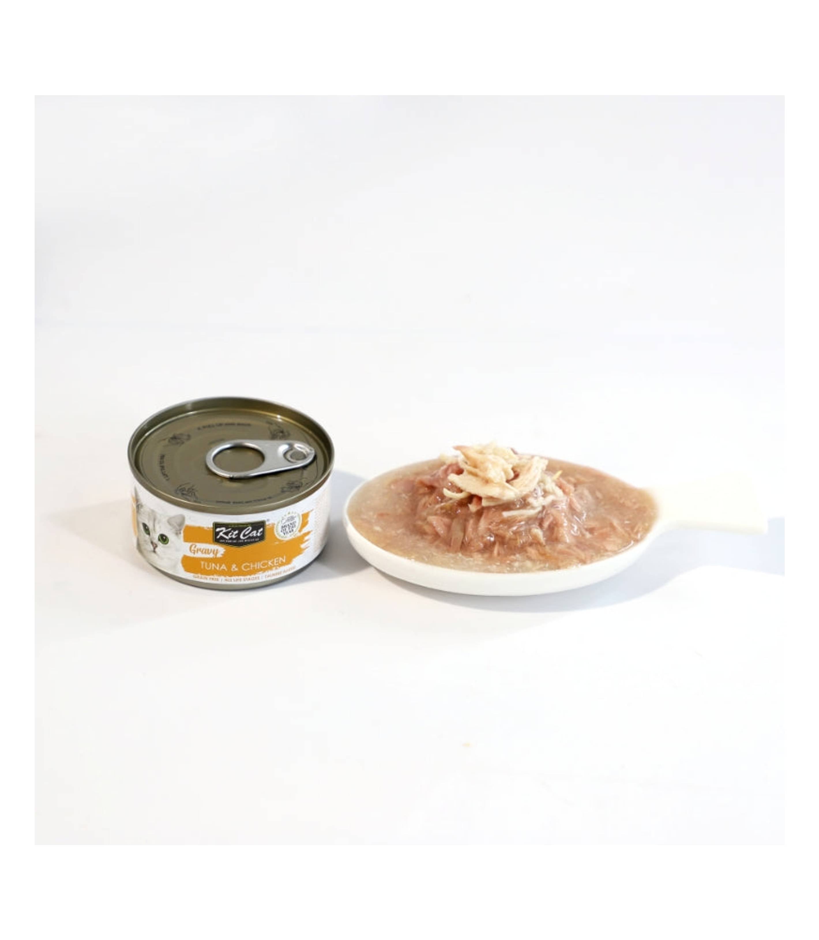 Kit Cat 70g Gravy Canned Tuna & Chicken Wet Cat Food image 4