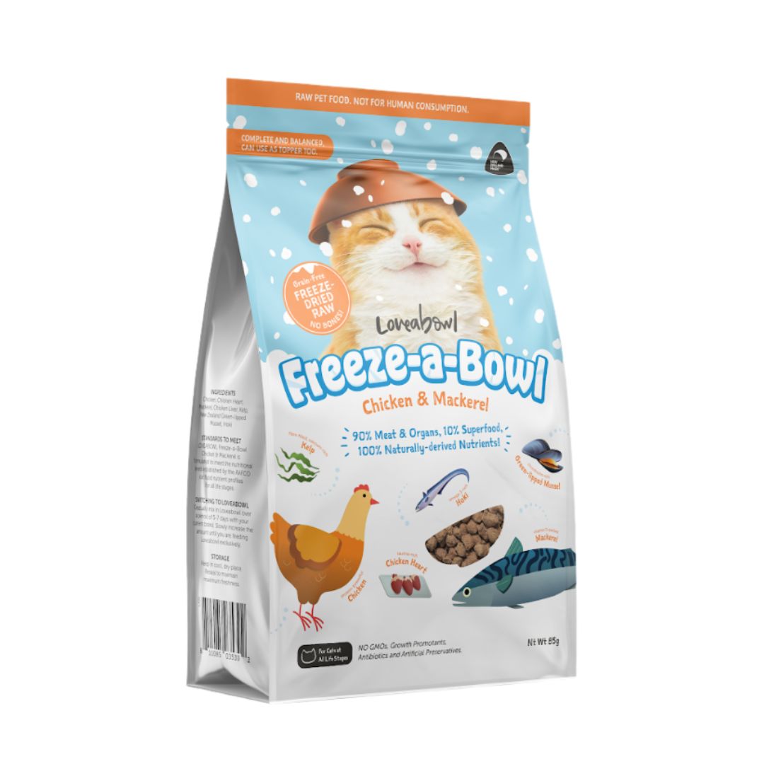 Loveabowl Cat Freeze A Bowl Chicken & Mackerel Dry Cat Food image 3