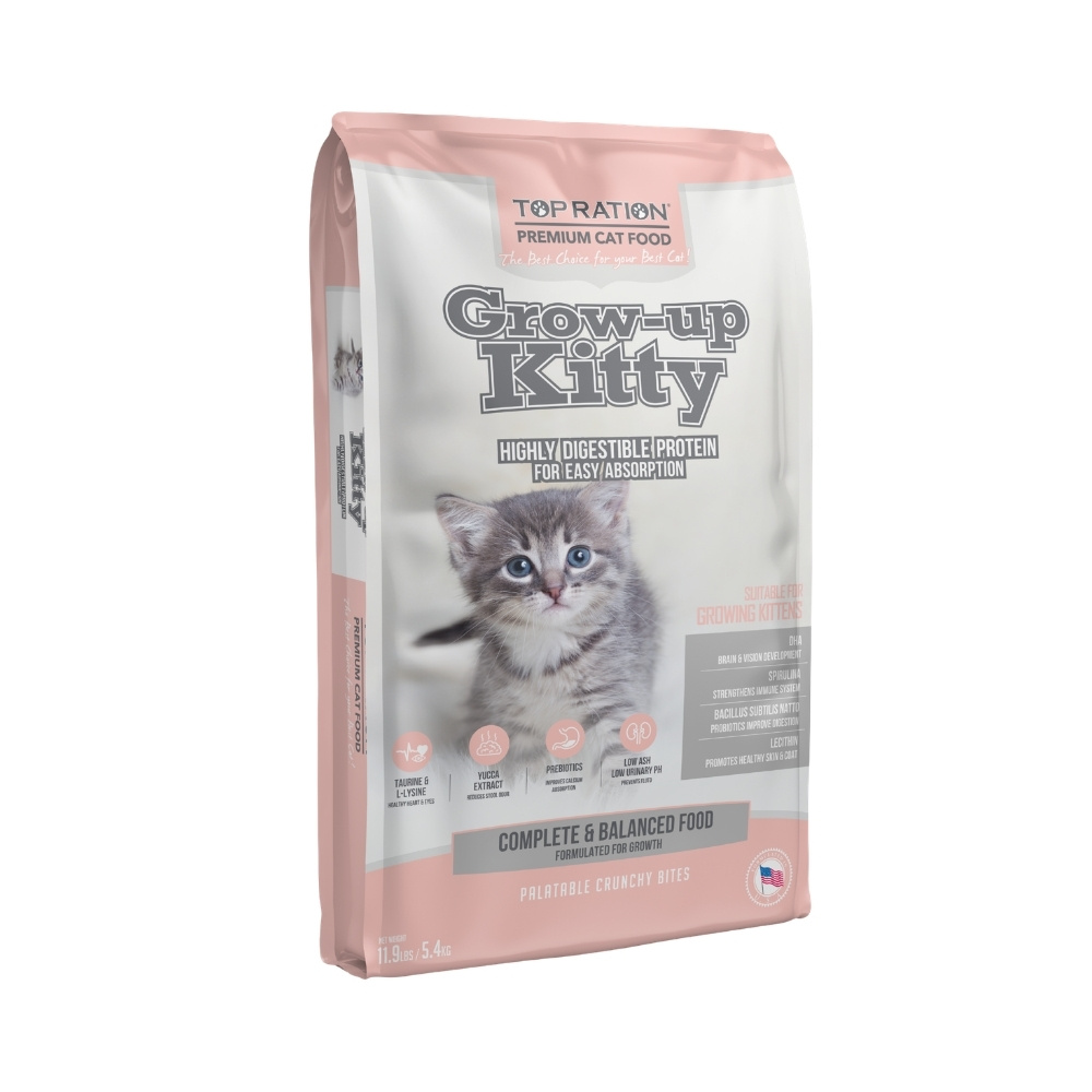 Top Ration Cat Grow Up Kitty Premium Dry Cat Food image 4