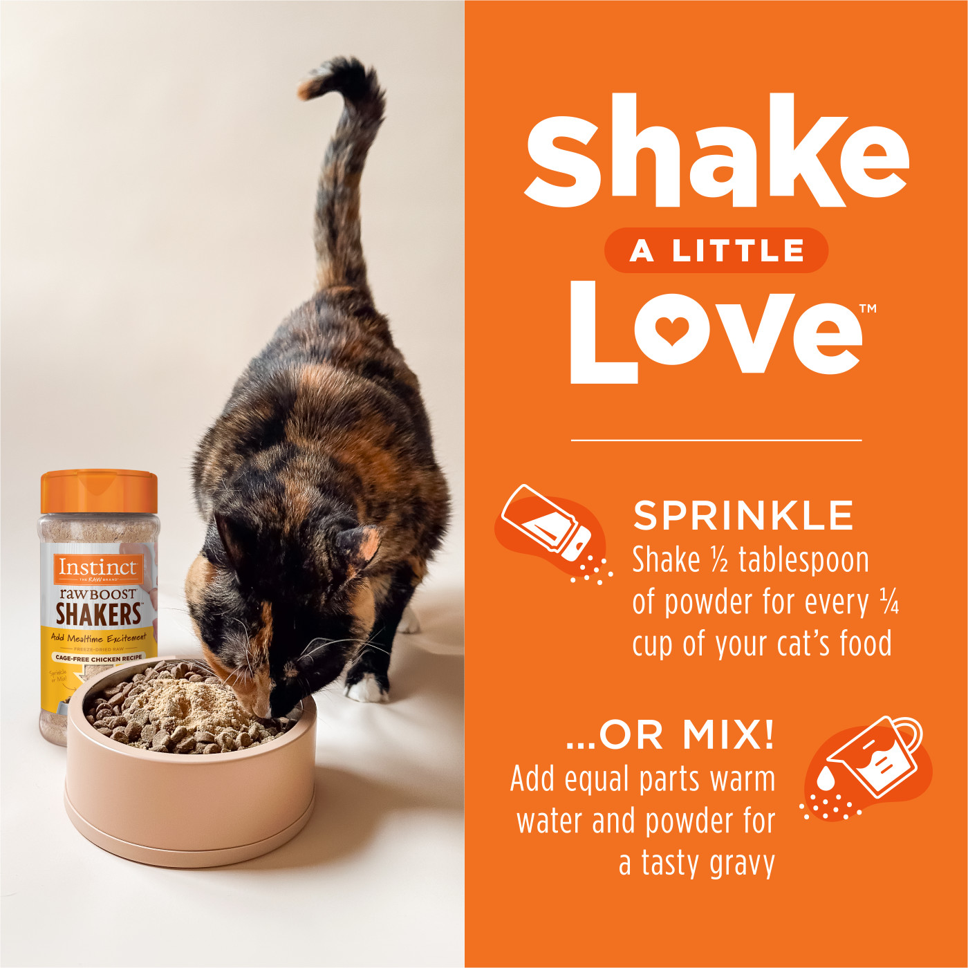 Instinct Freeze Dried Raw Boost Shakers Cat 5.5oz Chicken Cat Food Topper image 7