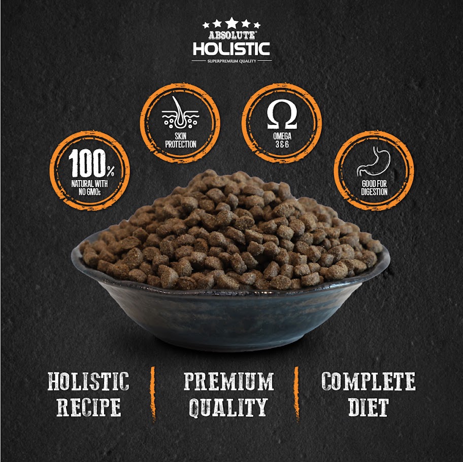 Absolute Holistic Dog 12kg Kibbles In The Bag Small Bites Salmon & Pork Dry Dog Food (EXP: 20 Nov 2026) image 6