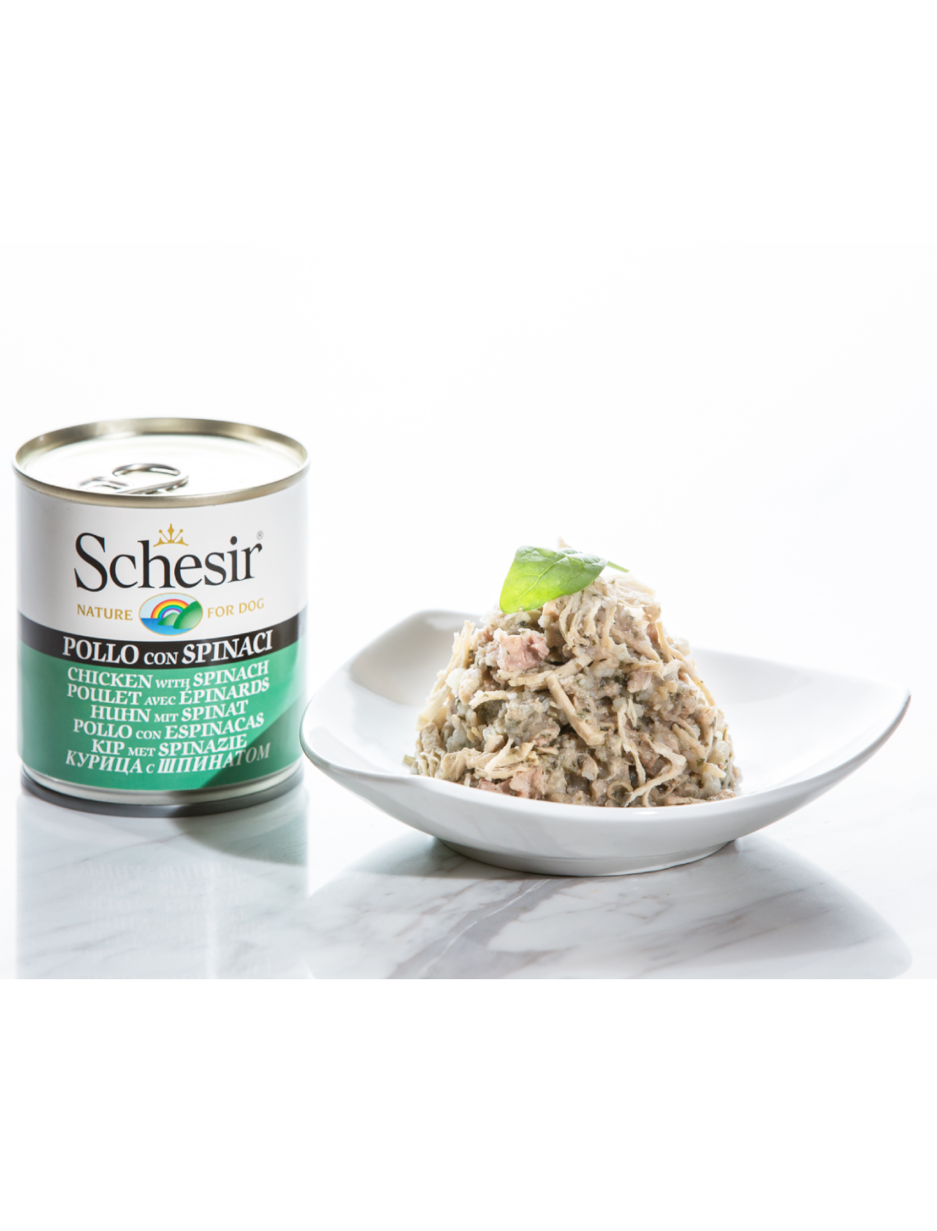 Schesir Dog 285g Chicken with Spinach Wet Dog Food image 2