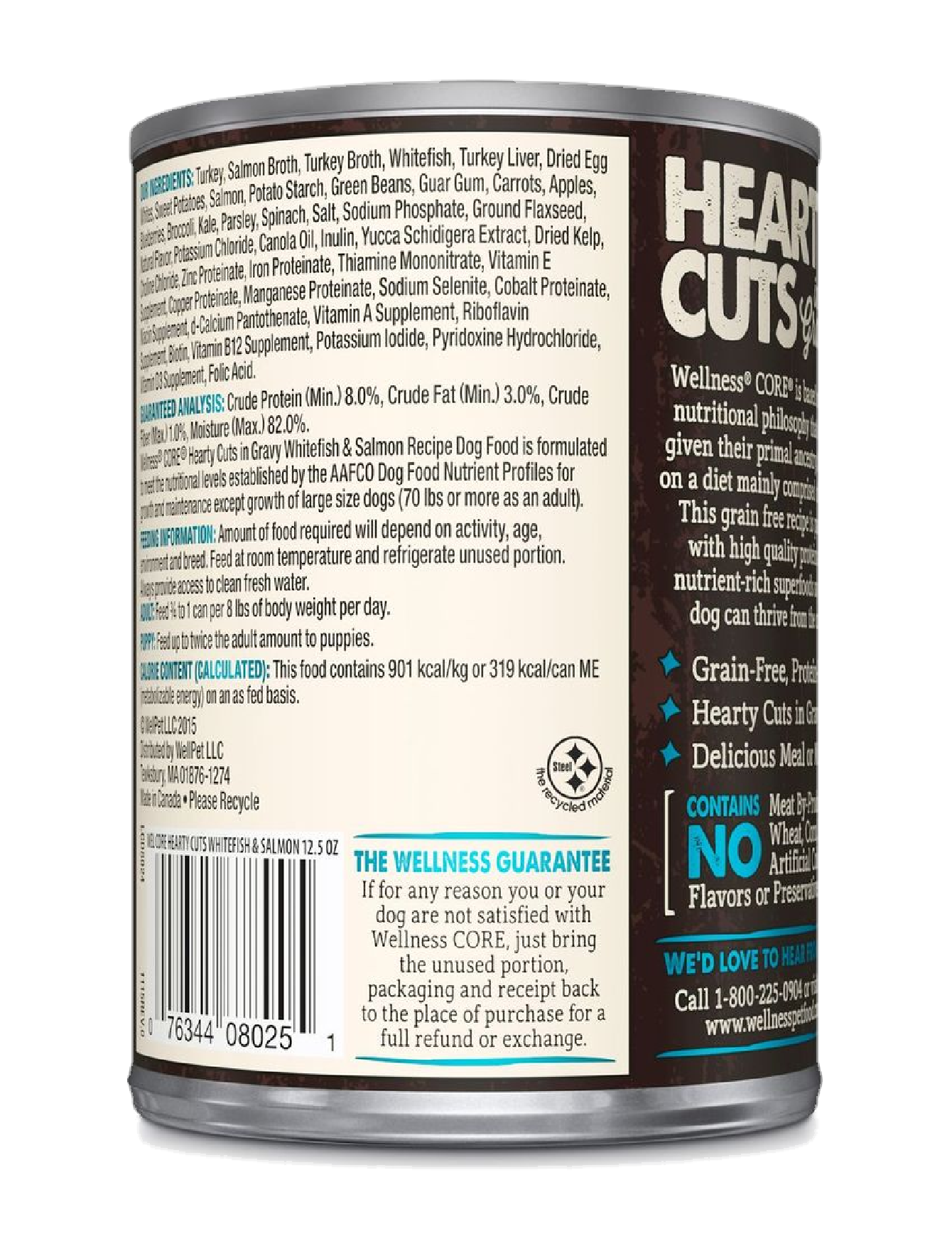 Wellness CORE Hearty Cuts in Gravy Whitefish & Salmon Wet Dog Food 3546 image 2