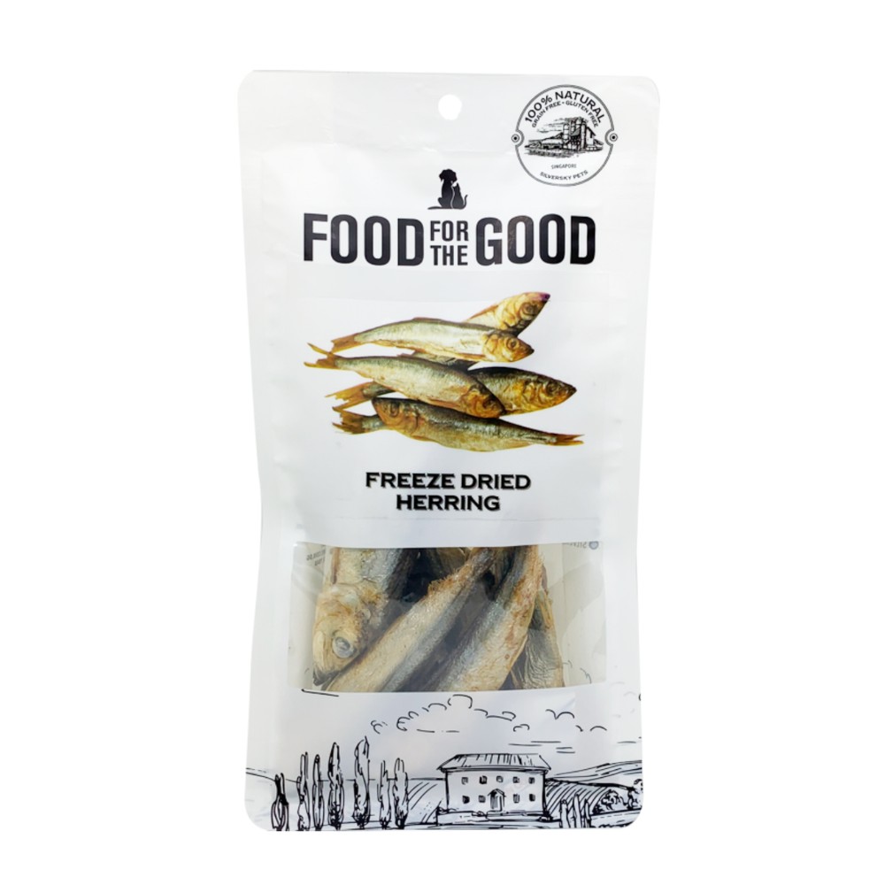 Food For The Good Freeze Dried 50g Herring Dog & Cat Treats image 2