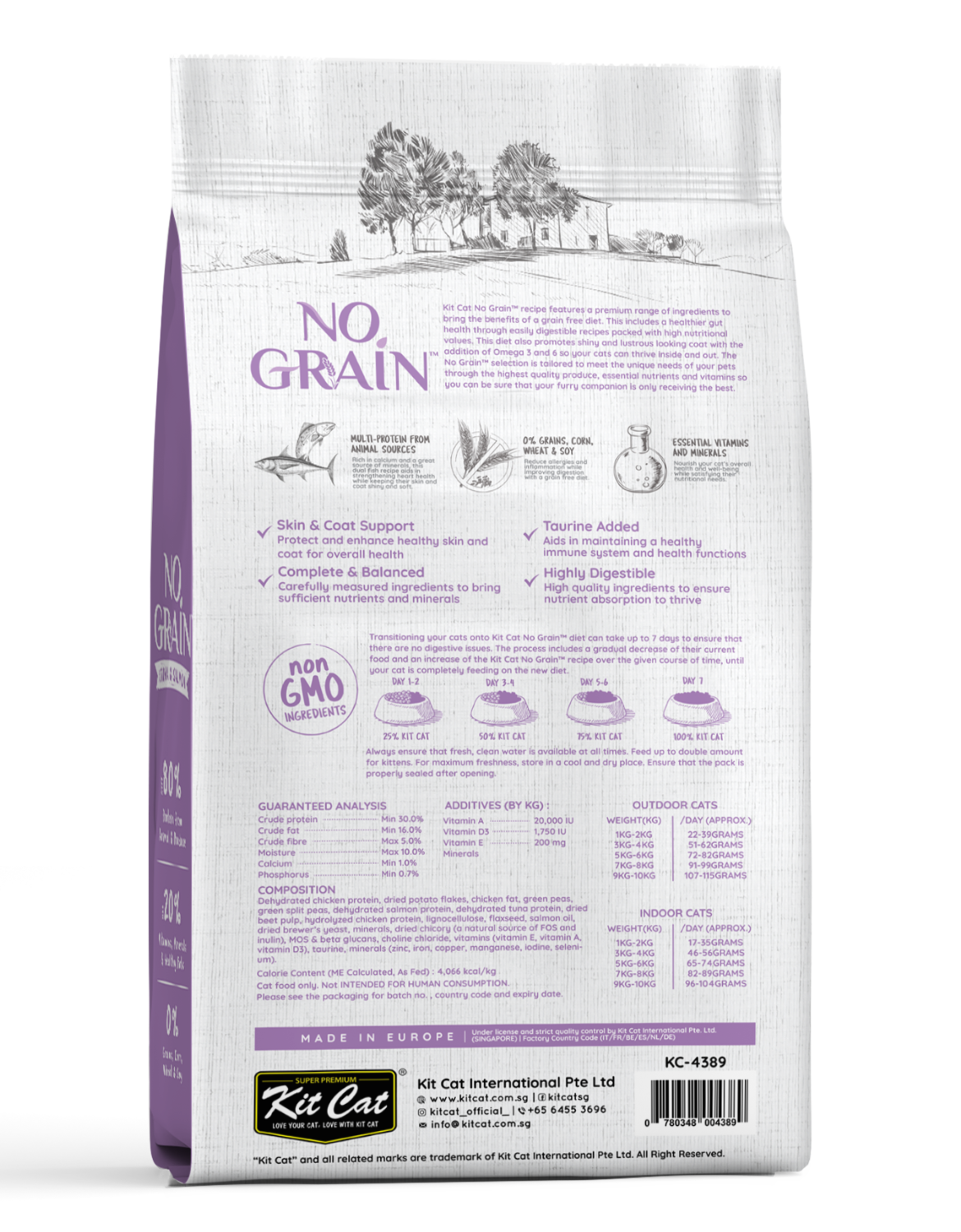 Kit Cat 10kg No Grain Tuna & Salmon Dry Cat Food (EXP: 20 Jun 2027) image 2