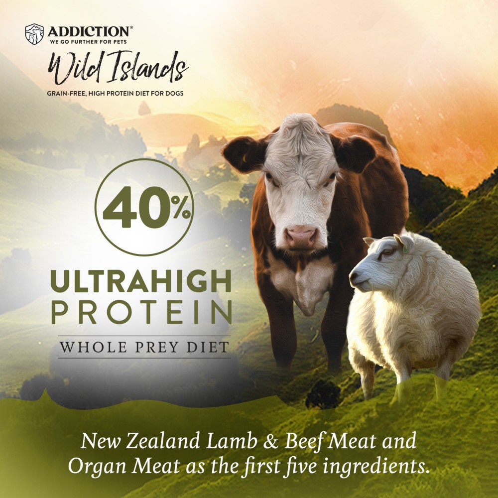Addiction Dog Wild Islands 9kg Highland Meats Dry Dog Food image 2
