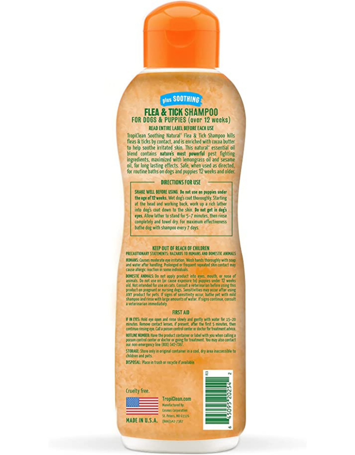 Tropiclean Natural Flea & Tick Soothing Dog Shampoo 592ml image 2