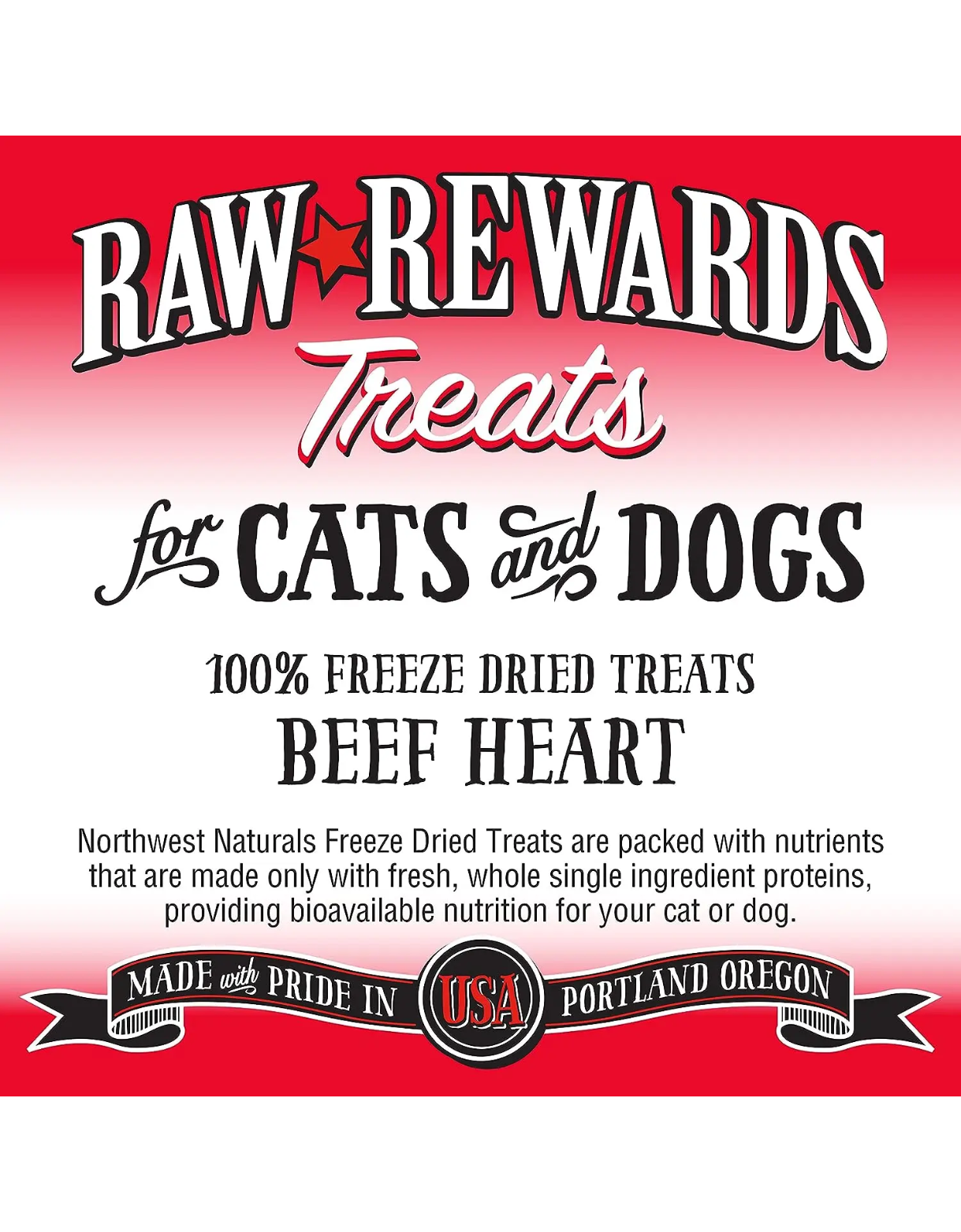 Northwest Naturals Raw Rewards 3oz Freeze Dried Beef Heart Treats for Dogs & Cats image 8