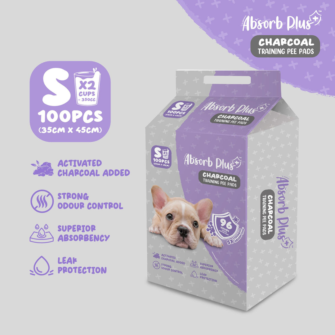 Absorb Plus 100pcs (Small) 35x45cm Charcoal Training Pee Pad image 5