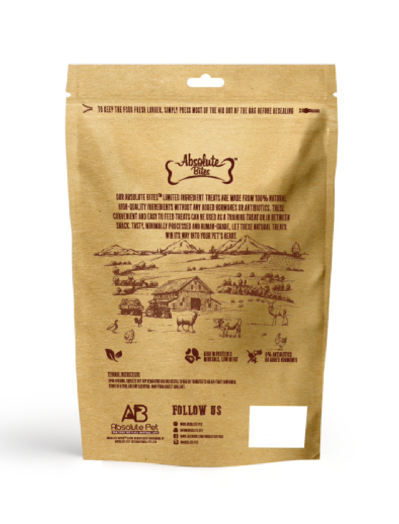 Absolute Bites Single Ingredient Freeze Dried Pet Treat Salmon 45g image 2