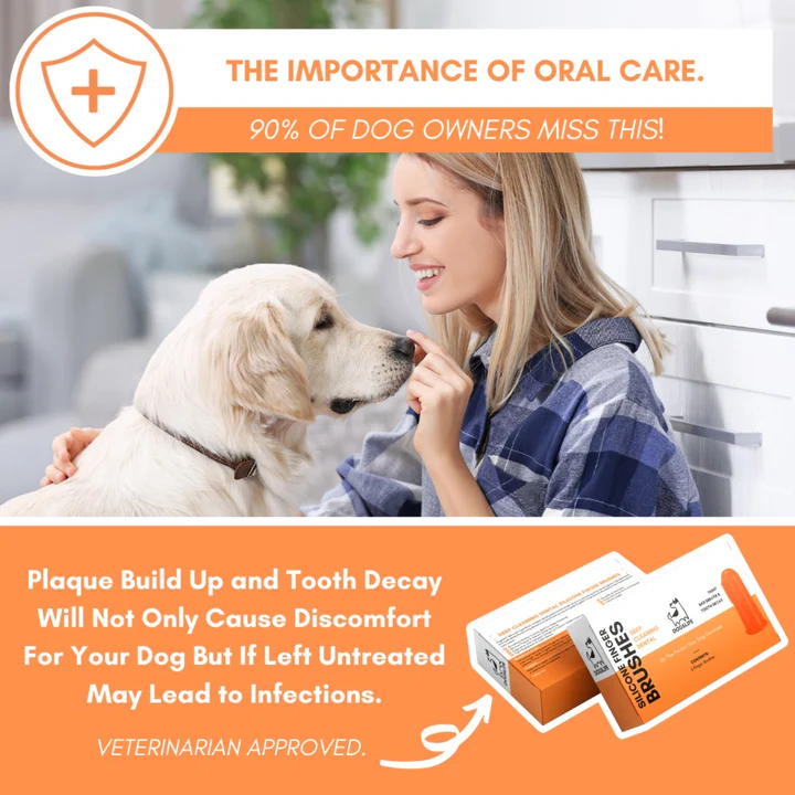 Dogslife Silicone Finger Toothbrushes 5 Finger Brushes image 3