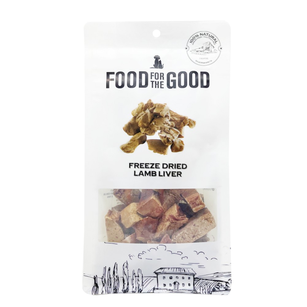 Food For The Good Freeze Dried 70g Lamb Liver Dog & Cat Treats image 2