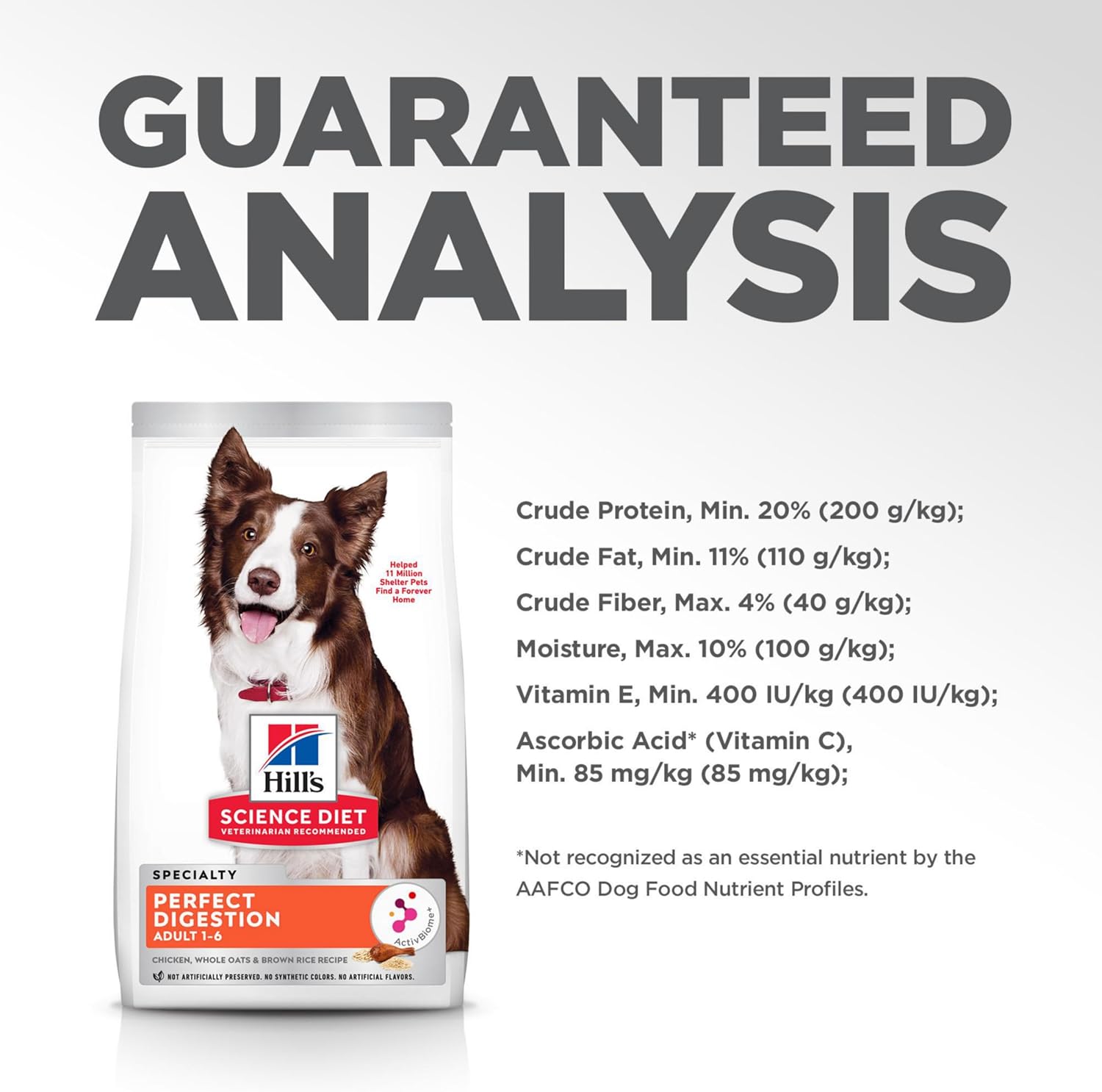 Hill's Science Diet Canine Adult Perfect Digestion Chicken & Brown Rice Recipe 9.97kg Dry Dog Food image 6