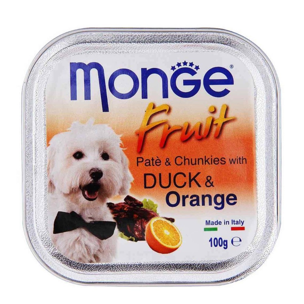 Monge Dog Fruit Pate 100g Duck & Orange Wet Dog Food image 2