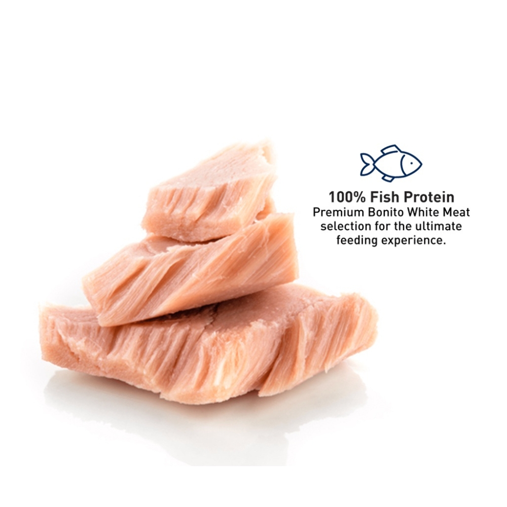 Delizios Cat 80g Bonito White Meat in Broth Supreme Wet Cat Food image 3