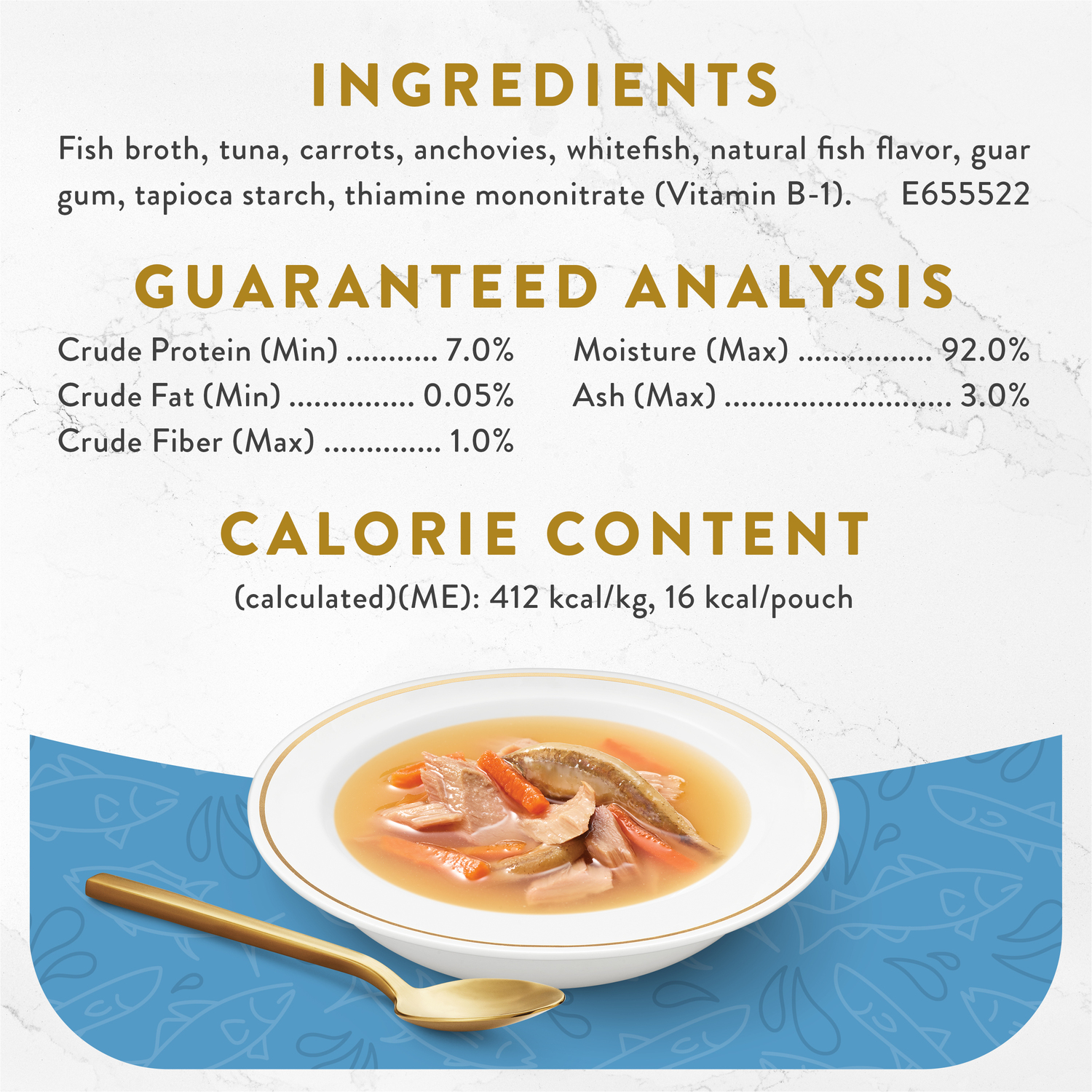Fancy Feast Cat 40g Broths Classic Tuna, Anchovies & Whitefish Wet Cat Food image 5