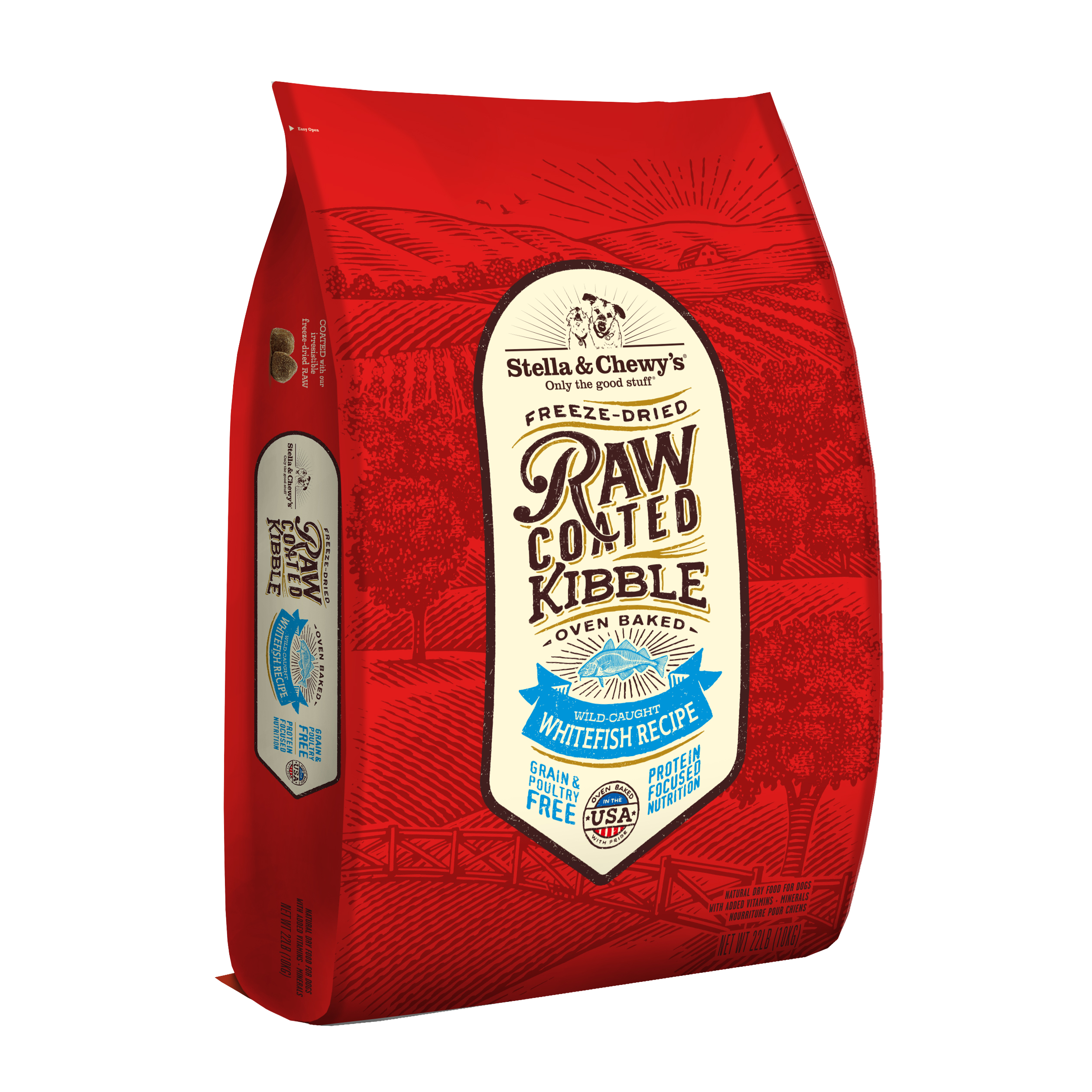 Stella & Chewy's Raw Coated Kibble 3.5lb (1.6kg) Whitefish Dry Dog Food image 3