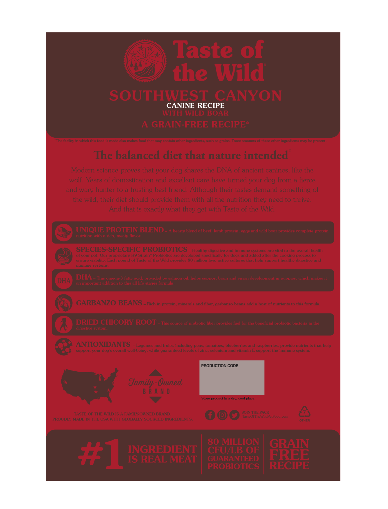 Taste of the Wild Dog 2kg South Canyon Recipe with Wild Boar Canine Dry Dog Food image 2