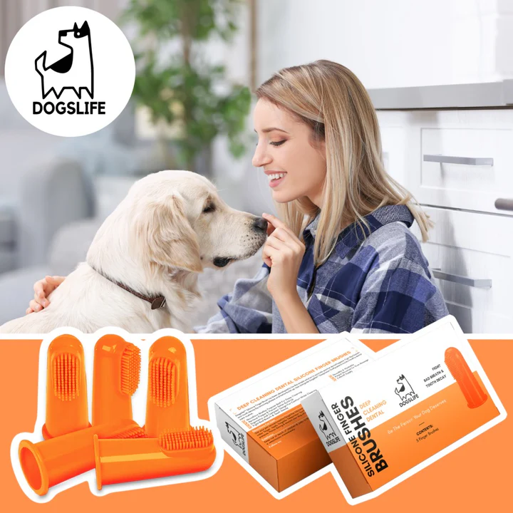 Dogslife Silicone Finger Toothbrushes 5 Finger Brushes image 2
