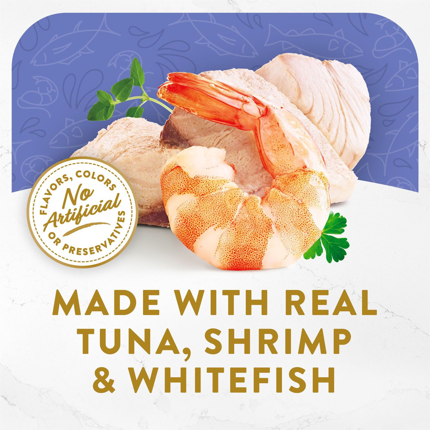 Fancy Feast Cat 40g Broths Classic Tuna, Shrimp & Whitefish Wet Cat Food image 5