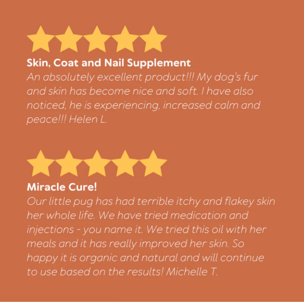 Australian Pet Organics Dog 500ml Skin, Coat and Nail Oil Supplement for Dogs image 2