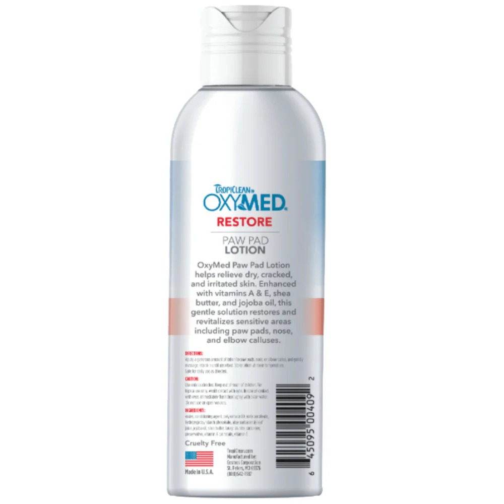 Tropiclean OxyMed 4oz (118ml) Restore Paw Pad Lotion For Dogs & Cats image 2