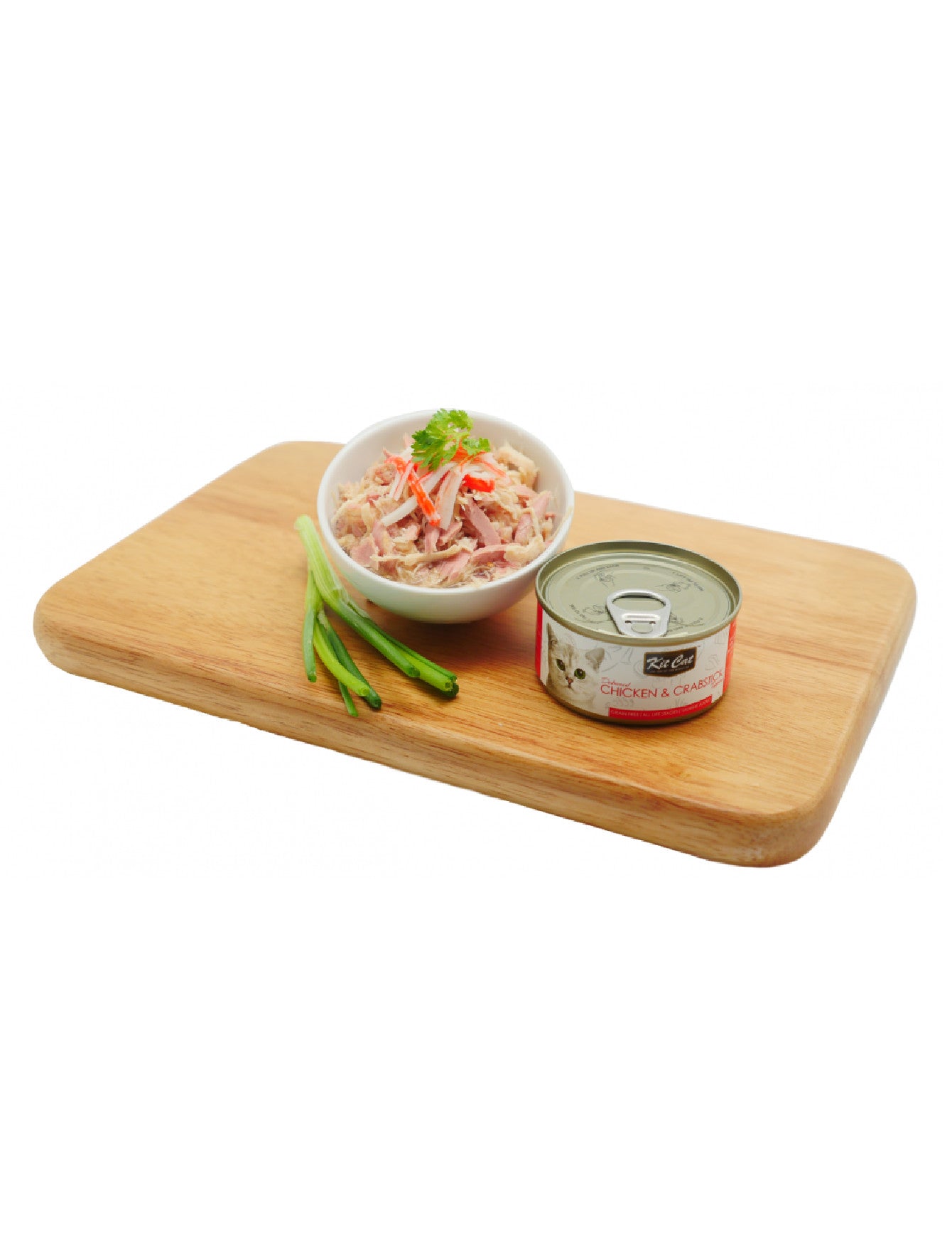 Kit Cat 80g Deboned Toppers Canned Chicken & Crabstick Wet Cat Food (EXP: 23 Oct 2027) image 2