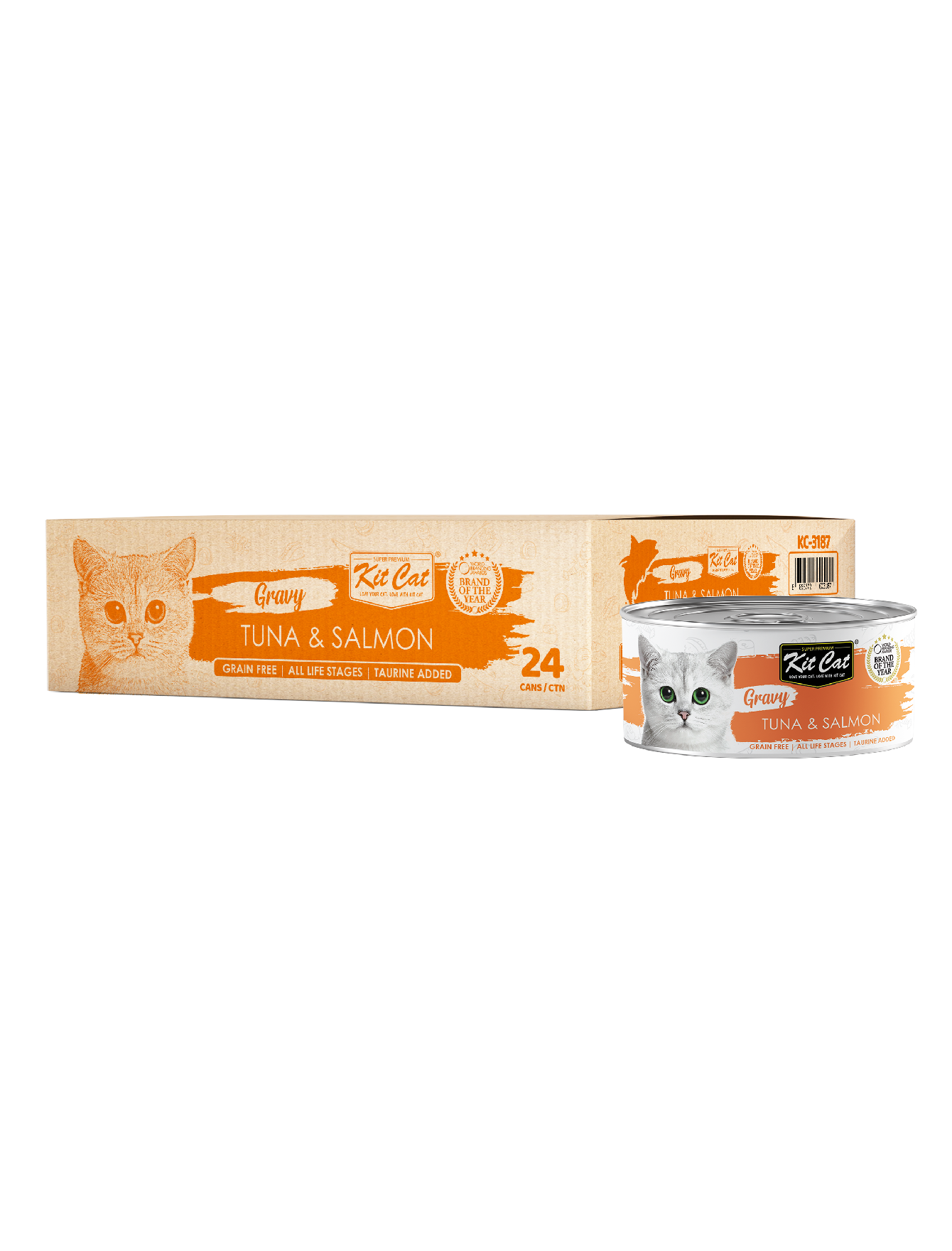 Kit Cat 70g Gravy Canned Tuna & Salmon Wet Cat Food image 3
