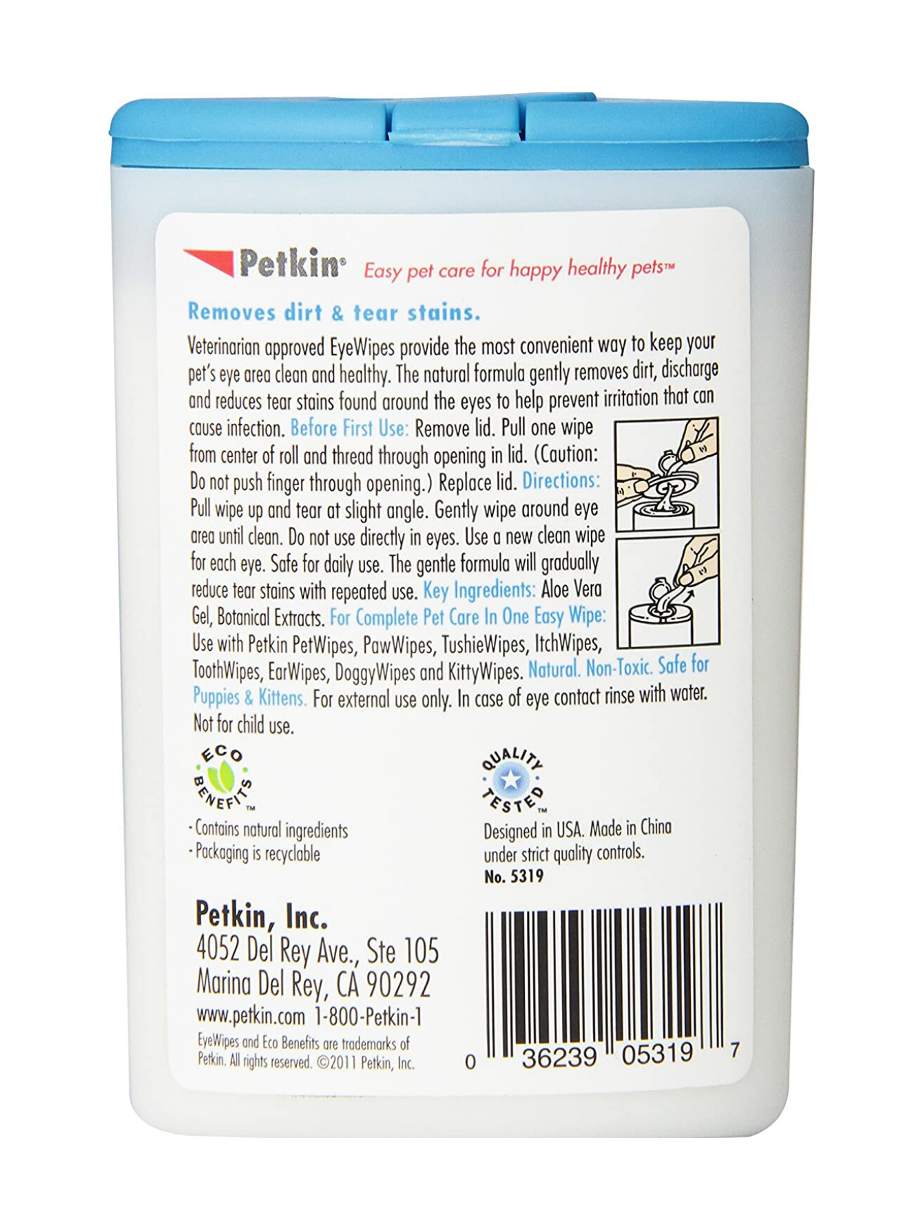 Petkin Eye wipes For Pet 30ct image 3