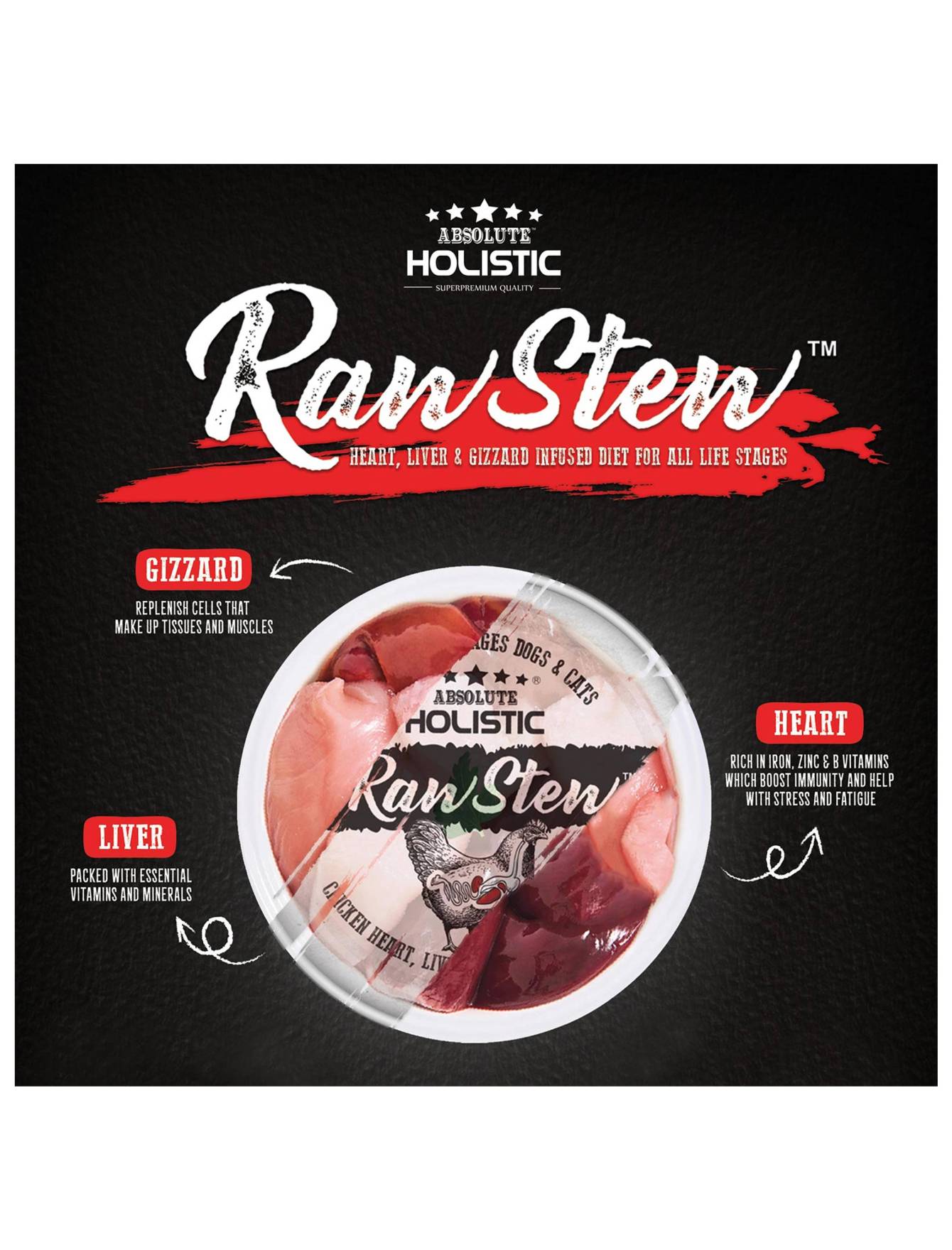 Absolute Holistic Rawstew 80g Wild Tuna & Shellfish Wet Food For Cats And Dogs (EXP: 17 Feb 2027) image 5