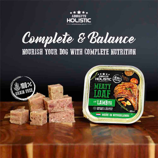 Absolute Holistic Dog 100g Complete & Balanced Meaty Loaf Lamb Wet Tray Dog Food (EXP: 05 Mar 2027) image 10