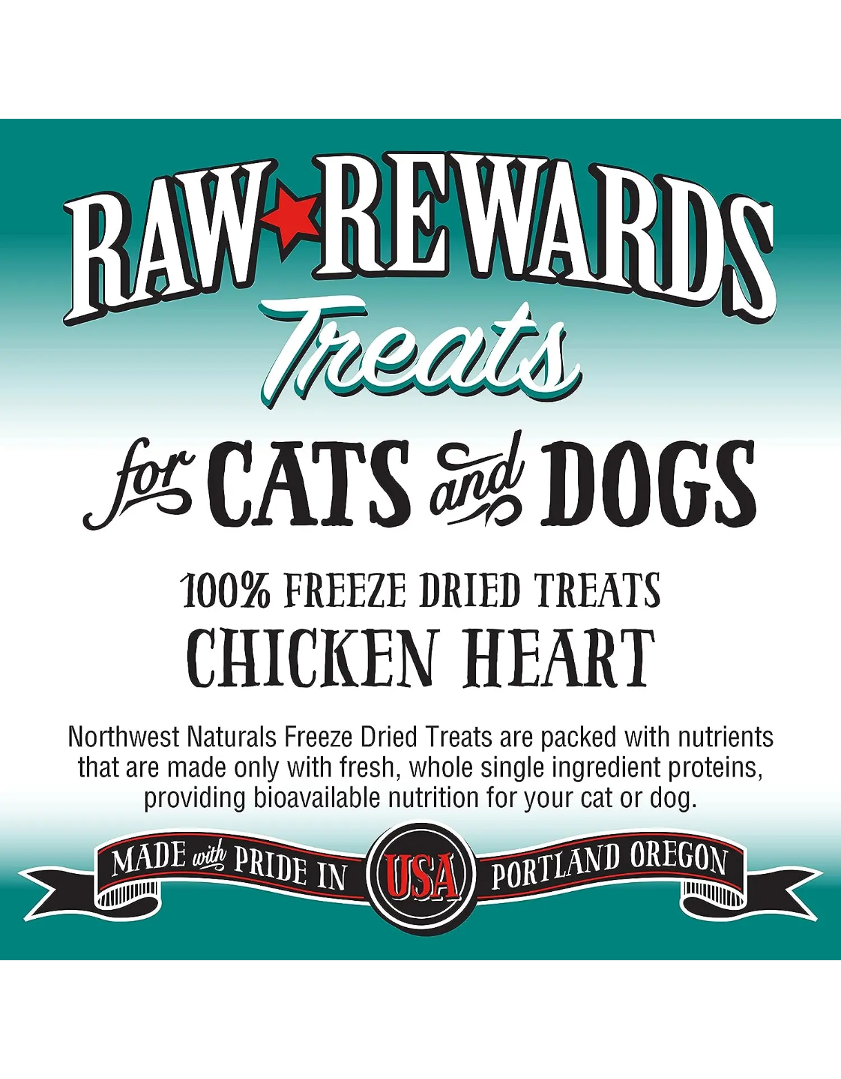 Northwest Naturals Raw Rewards 10oz Freeze Dried Chicken Heart Treats for Dogs & Cats image 6