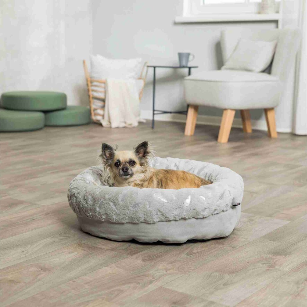 Trixie Feather Bed Round ø 50 cm, Grey/Silver image 6