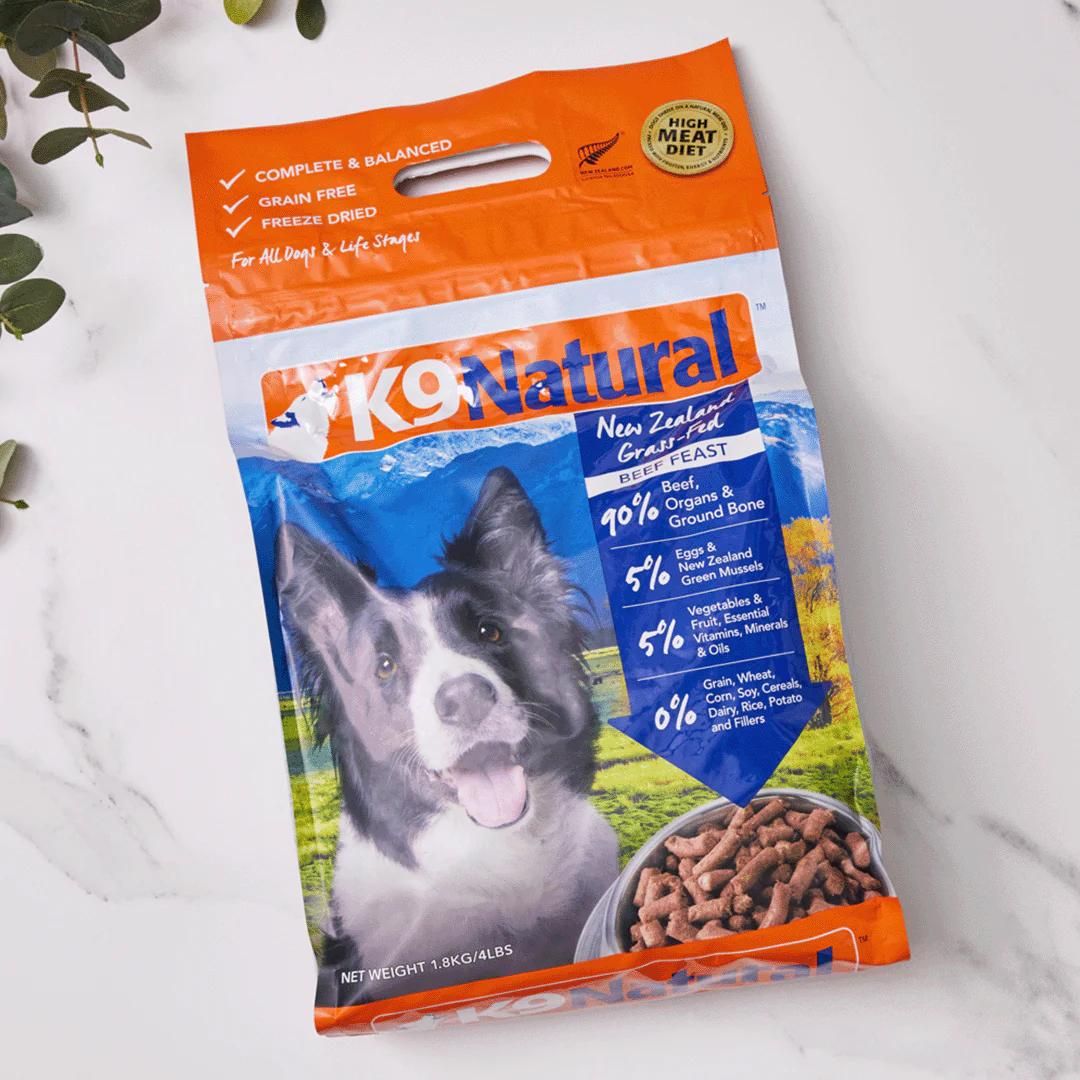 K9 Natural Dog Freeze Dried 1.8kg Beef Feast Dry Dog Food image 3
