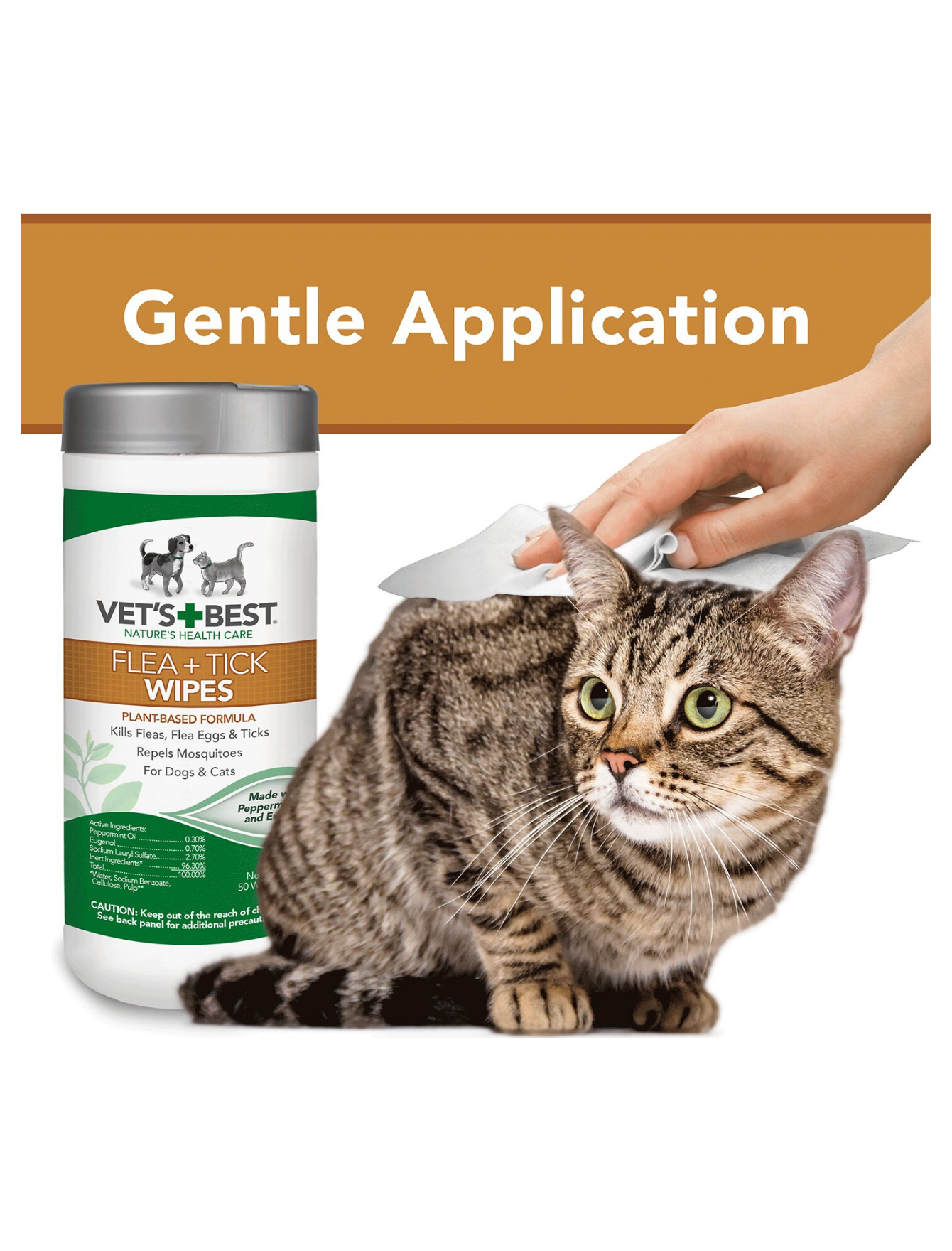 Vet's Best Flea & Tick Wipes for Dogs 50pcs image 4