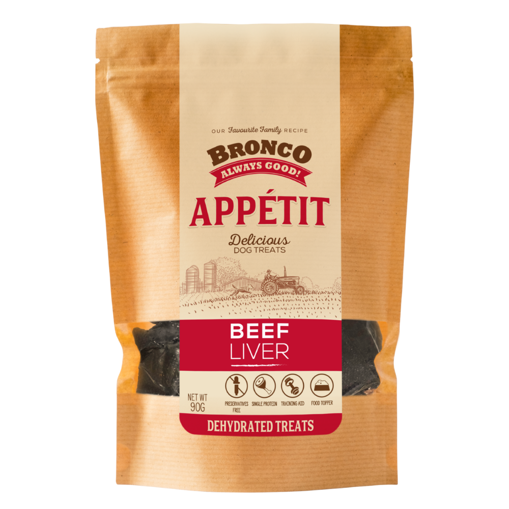 Bronco Dog 90g Appetit Beef Liver Dog Treat image 2