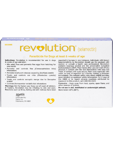Revolution Selamactic Topical Solution for 2.6-5kg Dog 3 Single Dose Tubes image 2