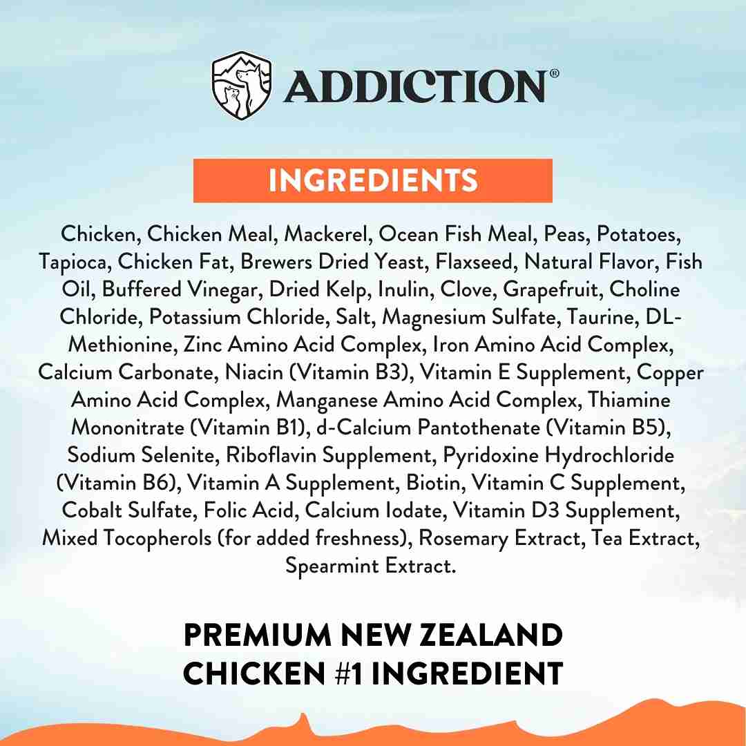 Addiction Cat 1.8kg Chicken Supreme Kitten Complete & Balanced Immune Boost Dry Cat Food image 8