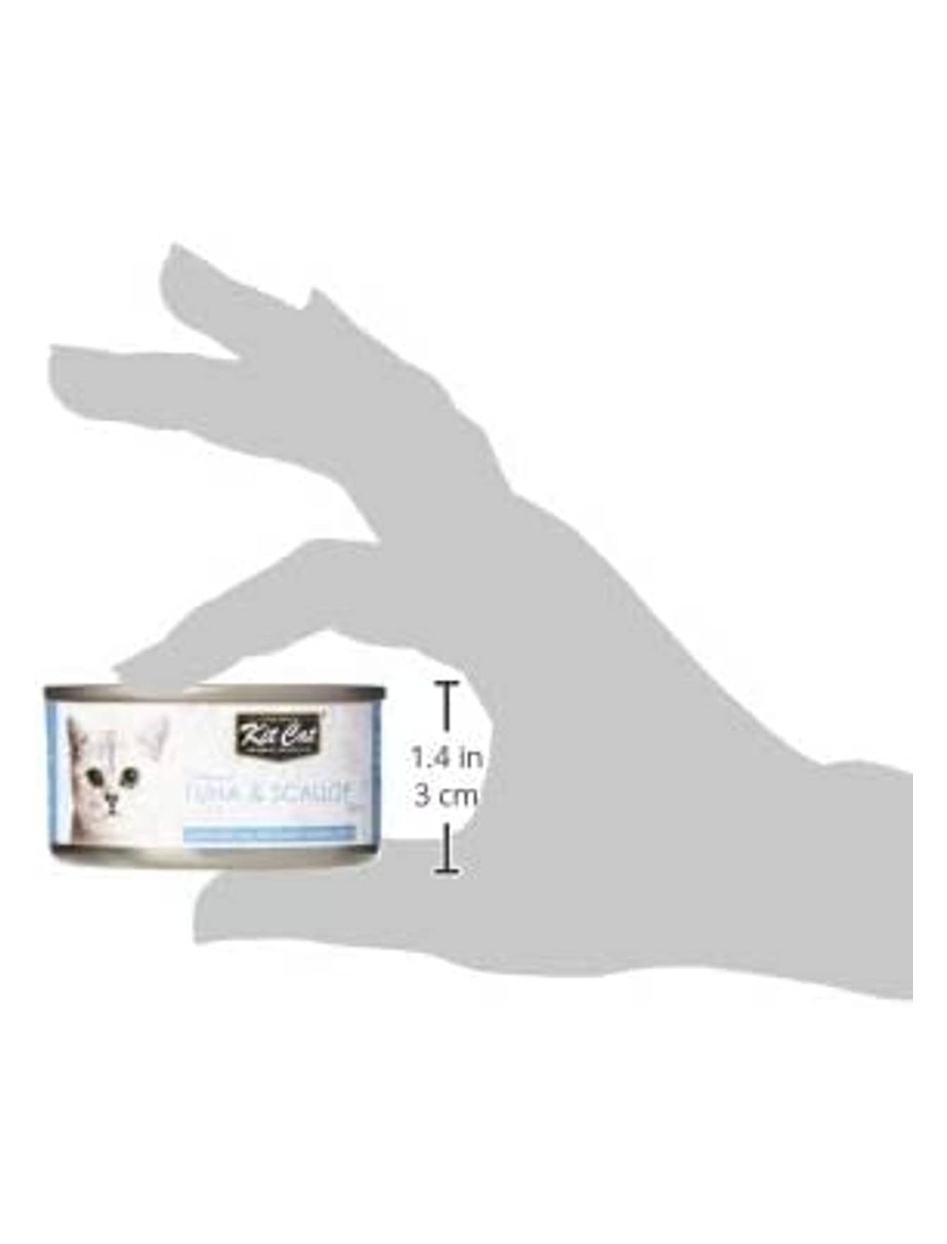 Kit Cat 80g Deboned Toppers Canned Tuna & Scallop Wet Cat Food image 4