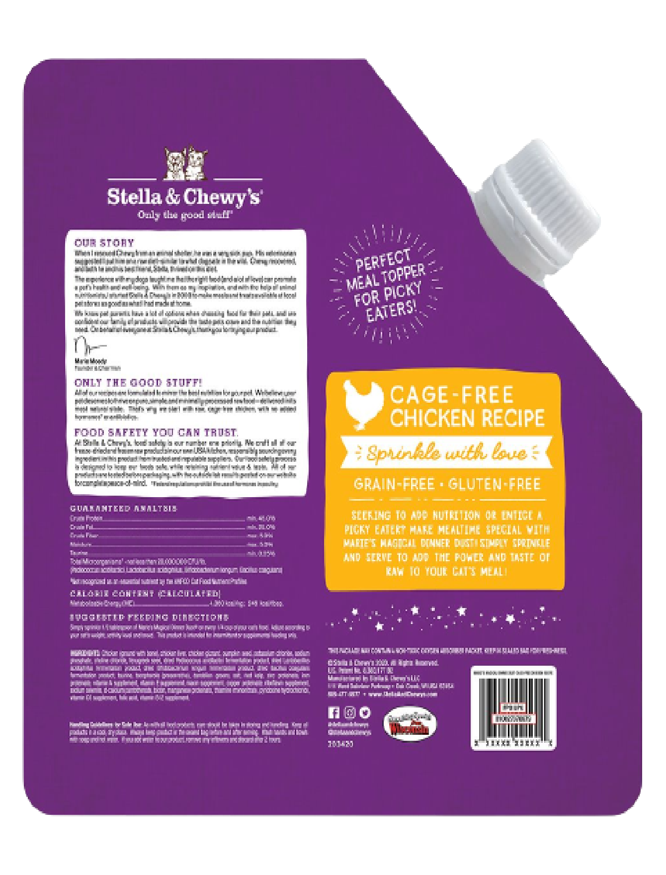 Stella & Chewy's Magical Dinner Dust 7oz (198g) Chicken Cat Food Topper image 2
