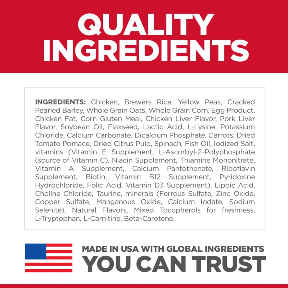 Hill's Science Diet Canine Adult 7+ Youthful Vitality Chicken & Rice Recipe 1.6kg Dry Dog Food image 4