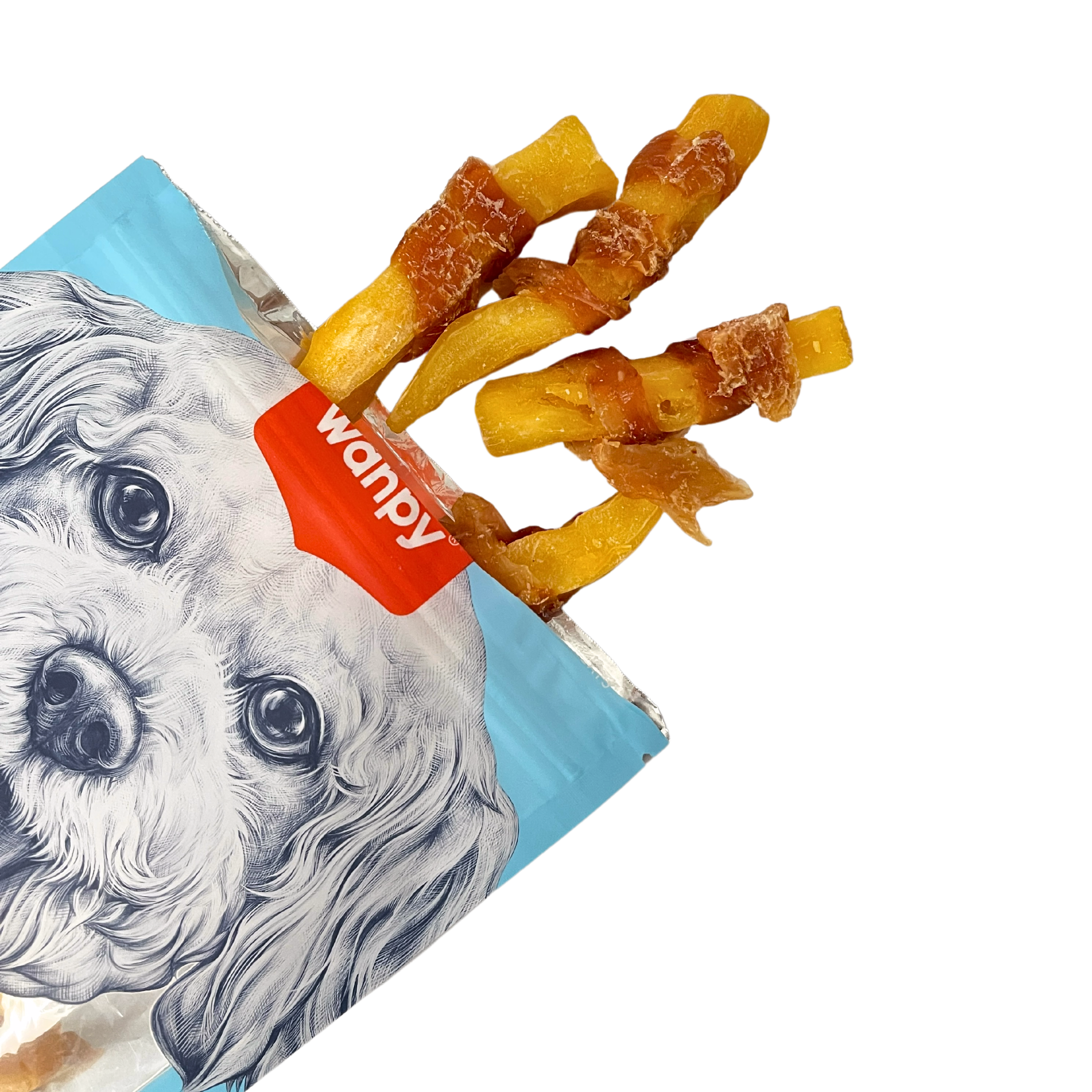 Wanpy Oven-Roasted Chicken & Sweet Potato Twisted 100g Dog Snack image 2