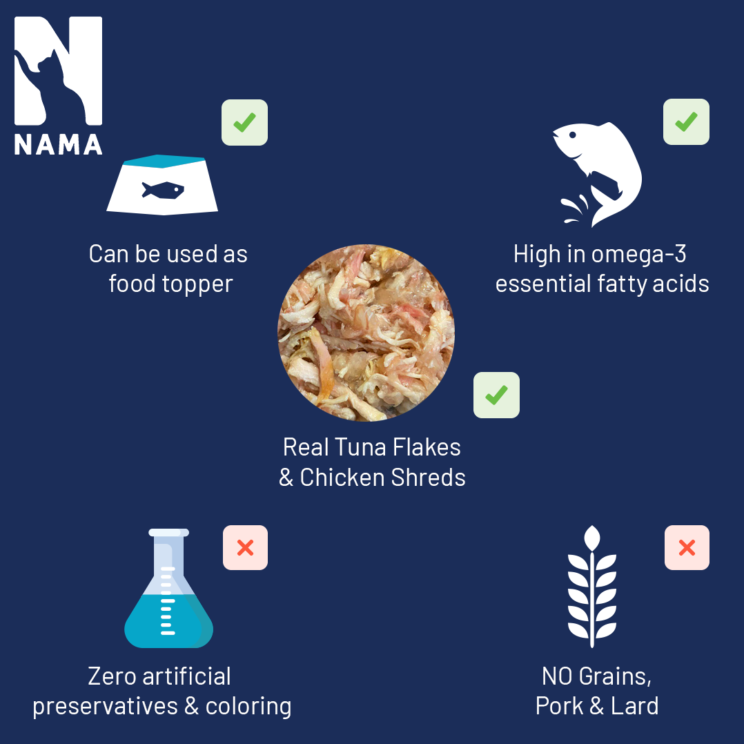NAMA Cat 80g Deboned Tuna & Scallop Canned Wet Cat Food image 4