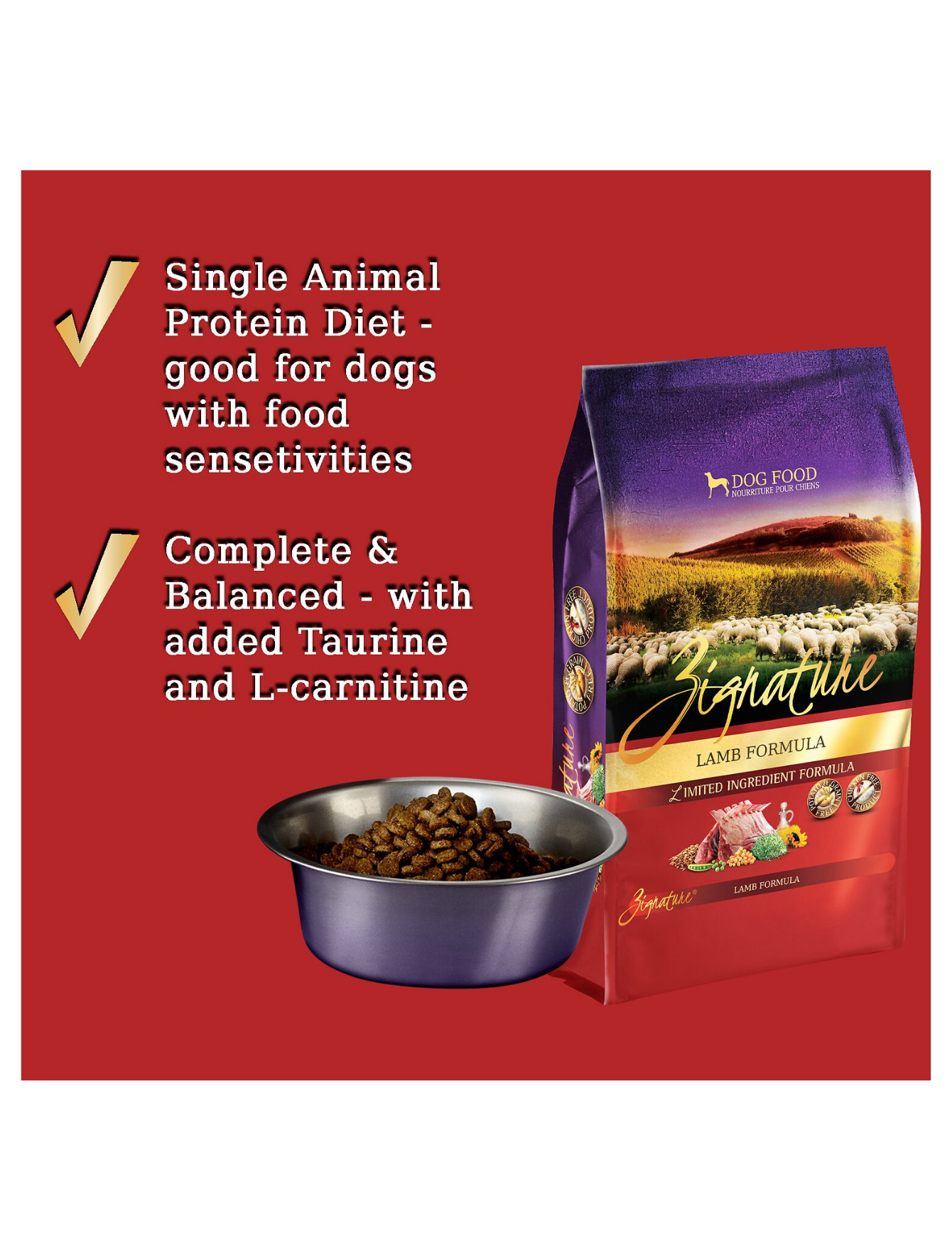 Zignature 11.3kg Lamb Formula Dry Dog Food image 2