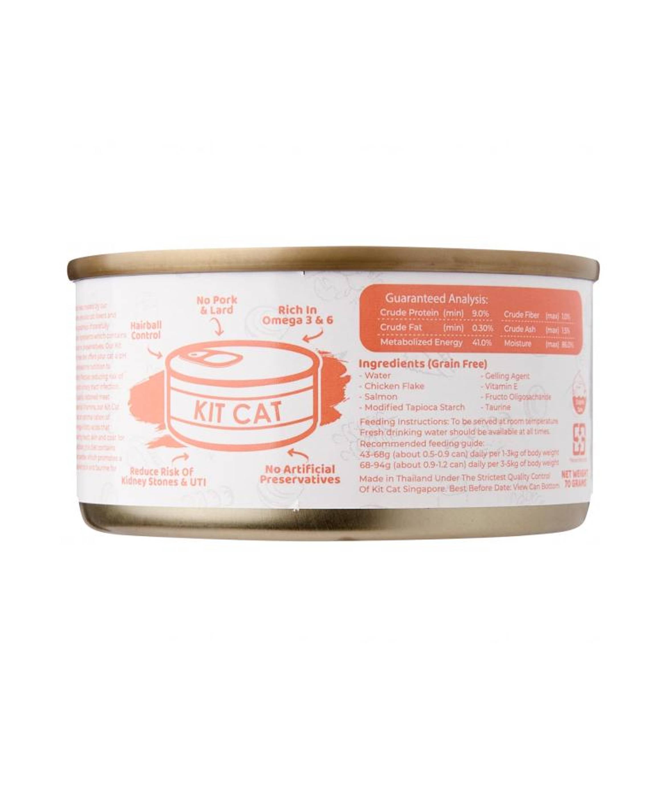 Kit Cat 70g Gravy Canned Chicken & Salmon Wet Cat Food image 2