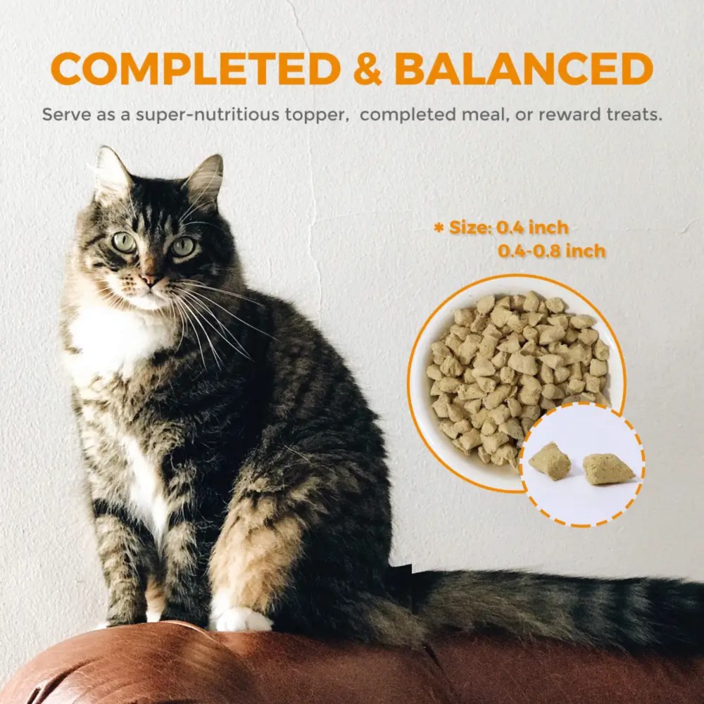 Furry Wonder GROW & THRIVE Freeze-dried Raw Duck & Chicken Recipe For Cats 16oz (453g) image 4